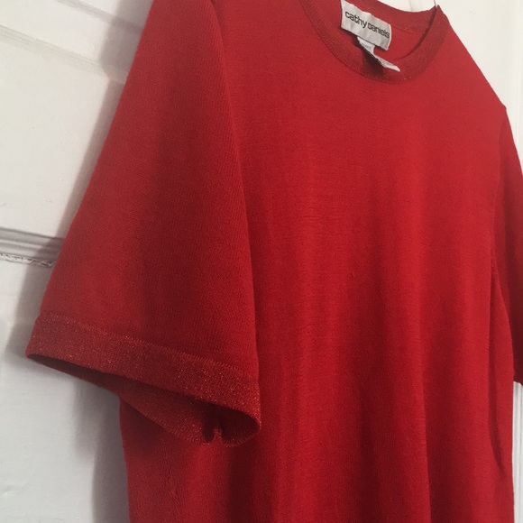 Red Lightweight Cathy Daniels Shirt - Picture 2 of 5